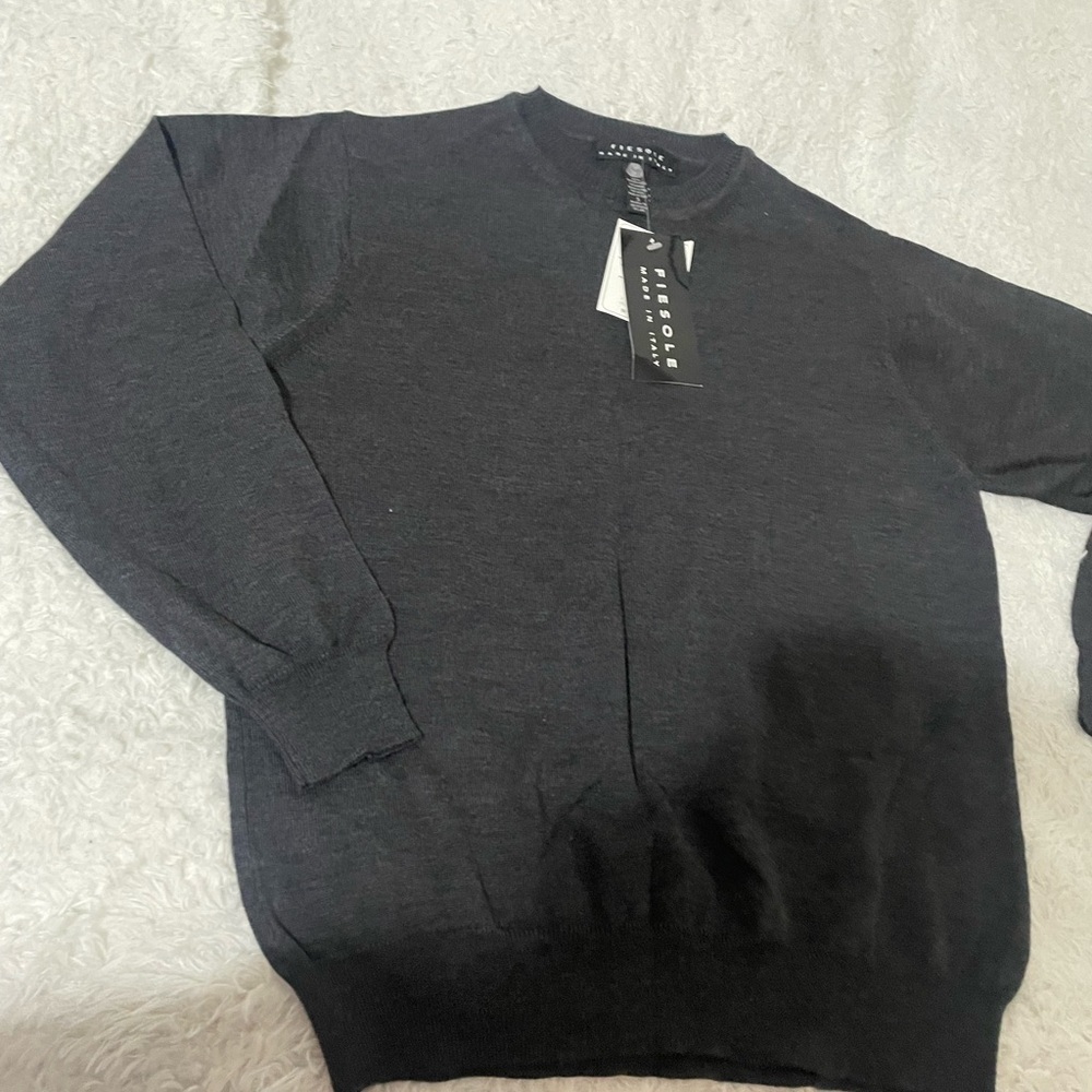 Fiesole Wool Sweater in Dark Gray
